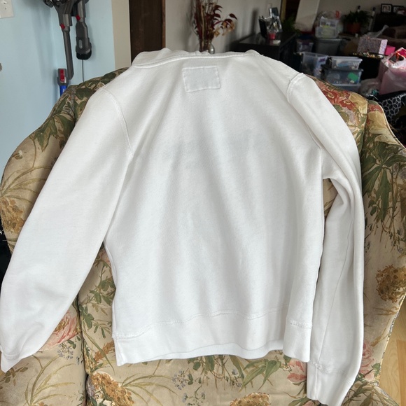 Woman's White Abercrombie and Fitch hoodie small - Picture 3 of 5